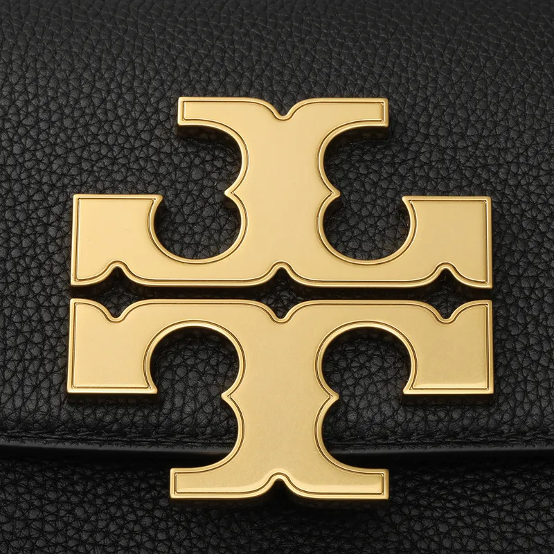 TORY BURCH Eleanor Cow Leather Crossbody Bag, Shoulder Bag Trumpets Women's Black-4