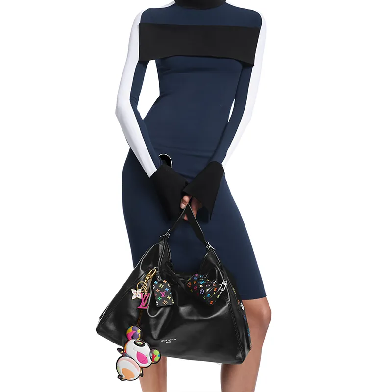 LOUIS VUITTON X Takashi Murakami CarryAll Vibe Mm Black-5