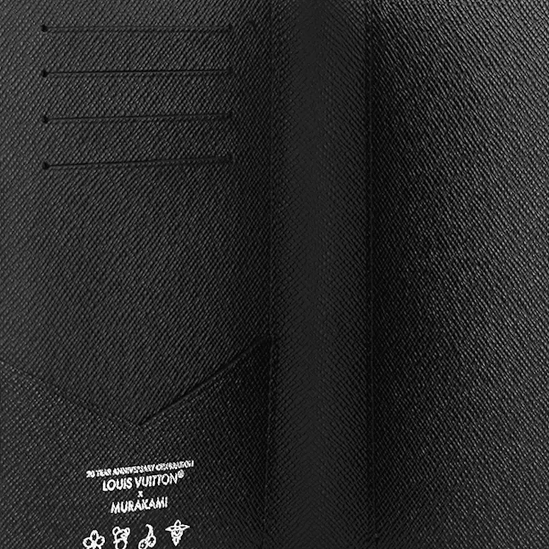 LOUIS VUITTON X Takashi Murakami Passport Cover Black Multicolored-4