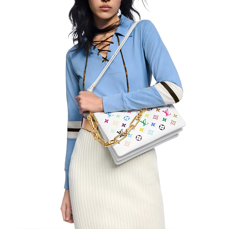 LOUIS VUITTON X Takashi Murakami Coussin Pm White Multicolored-6
