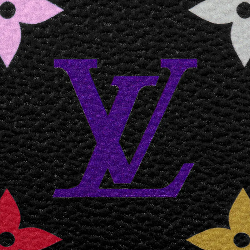 LOUIS VUITTON X Takashi Murakami Monogram Multicolor Sunglass Pouch Black Multicolored-4