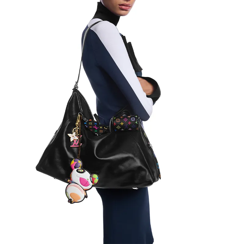 LOUIS VUITTON X Takashi Murakami CarryAll Vibe Mm Black-6