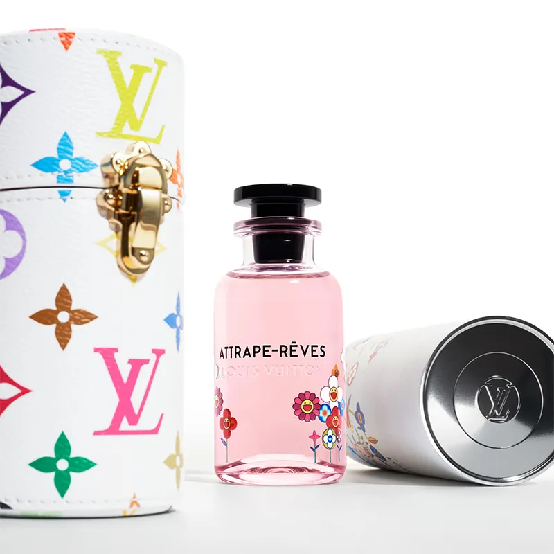 LOUIS VUITTON Takashi Murakami Collaboration Coated Canvas Perfume Storage Bag Unisex Multicolor-2