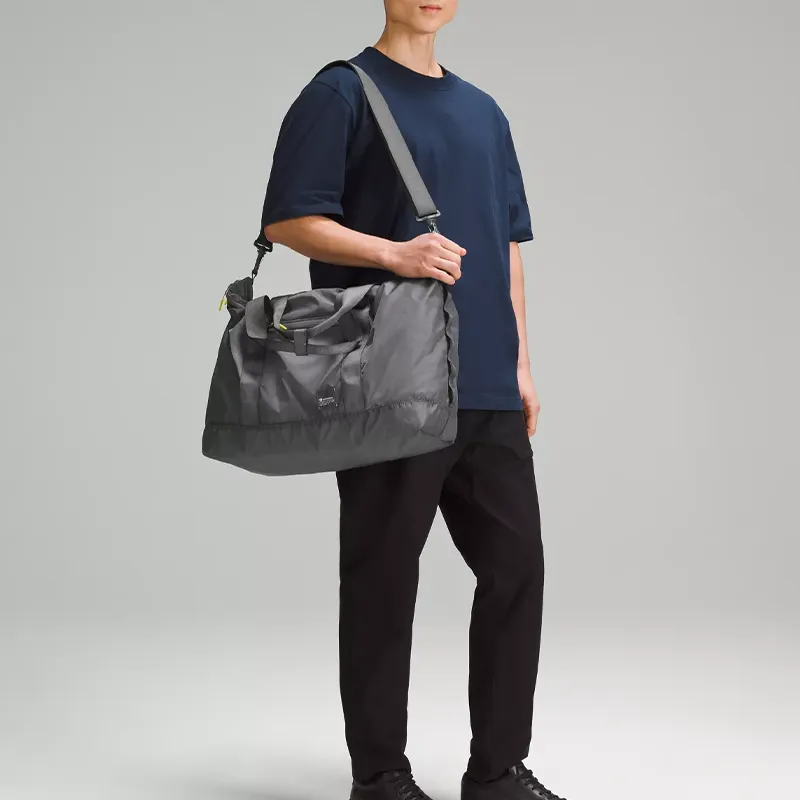 Lululemon Packable Nylon Portable Travel Bag 32L Unisex Black-5