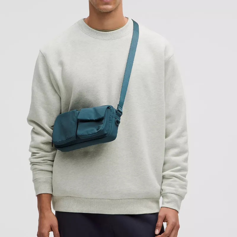 Lululemon Nylon Crossbody Bag Regular Unisex Cyan-4