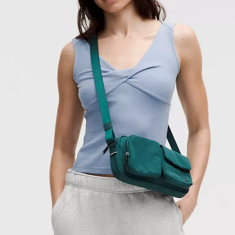 Lululemon Nylon Crossbody Bag Regular Unisex Cyan-5