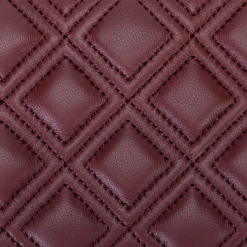 TORY BURCH Fleming Nappa Leather Portable Crossbody Bag Shoulder Bag Small Size Women's Burgundy-4