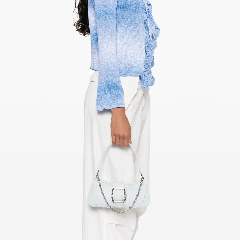 OSOI Small Brocle Denim Shoulder Bag-4
