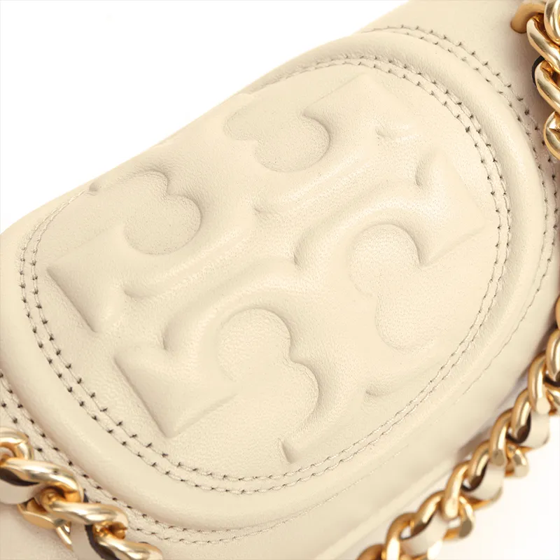 TORY BURCH Fleming Small Convertible Shoulder Bag New Cream-4