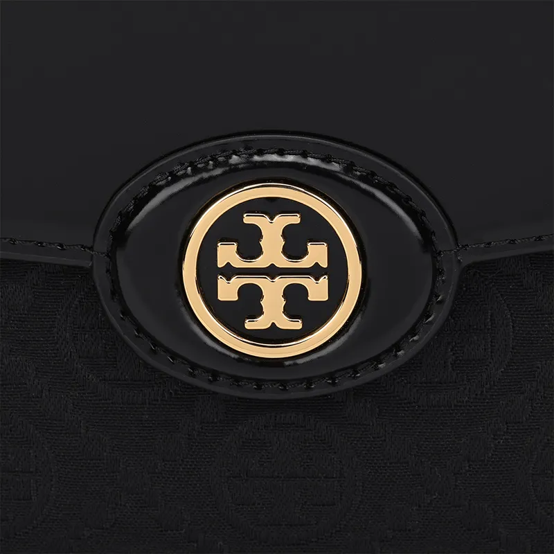 TORY BURCH T Monogram Robinson Spazzolato Convertible Shoulder Bag Black-4