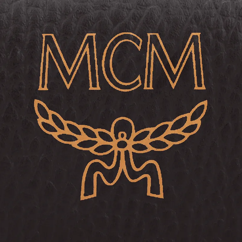 MCM Aren Canvas Camera Bag, Crossbody Bag, Clutch Mini Unisex Black-4