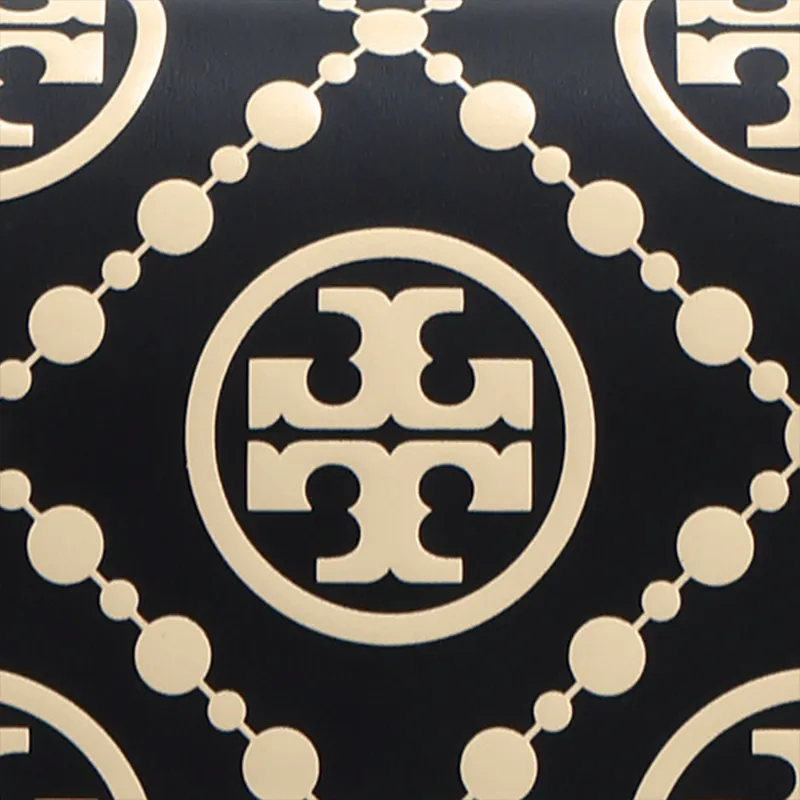 TORY BURCH T Monogram Genuine Leather Trim Shoulder Bag Crossbody Bag Regular Women's Black-4