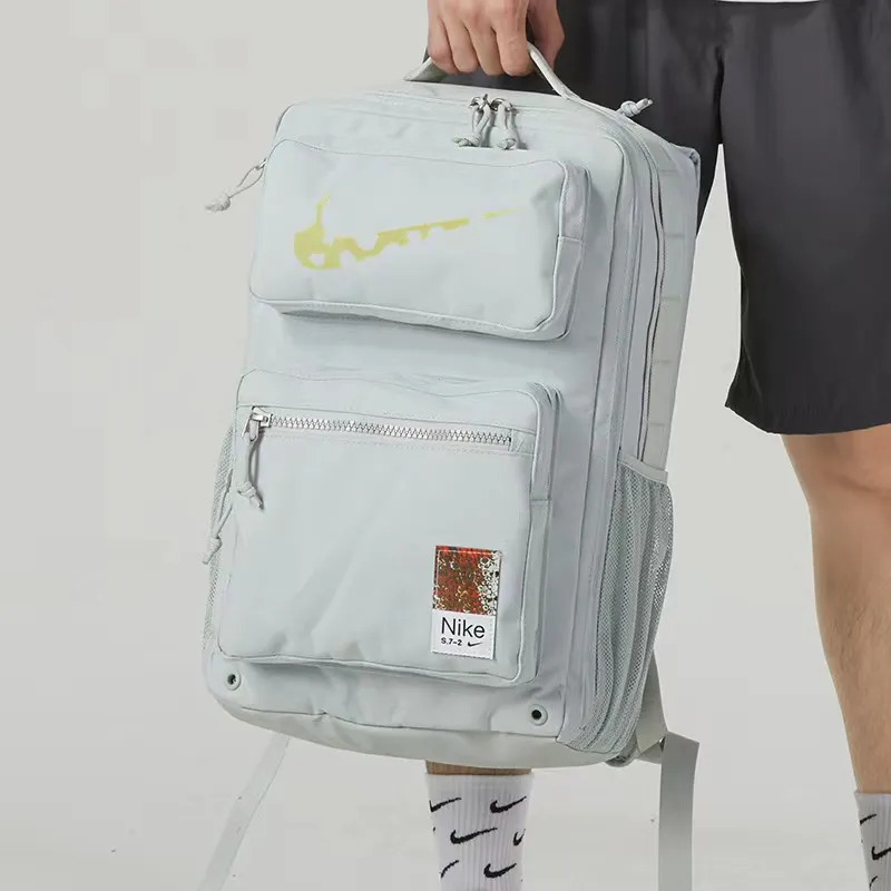 Nike Fabric Backpack Regular Men's Light Silver-6