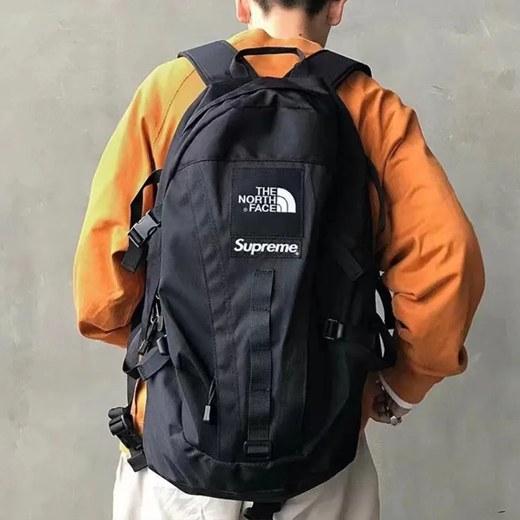 Supreme The North Face, Collaboration Supreme FW18 Nylon Fabric Laptop Bag Backpack Regular Unisex Black-3