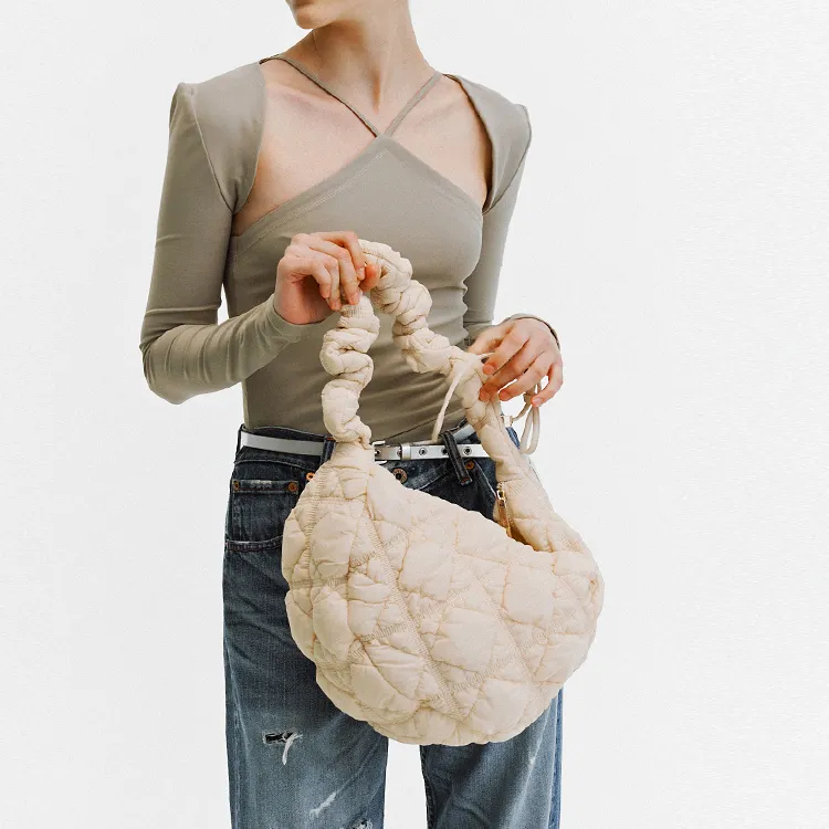 CARLYN Nylon Handbag Shoulder Bag Regular Women's Ivory-5