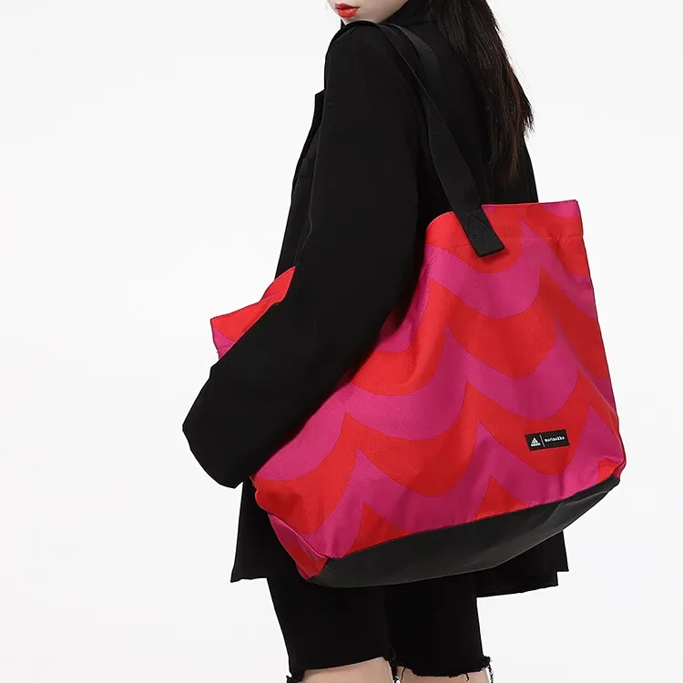 Adidas MARIMEKKO Collaboration Recycled Polyester Handbag Women's Magenta-4