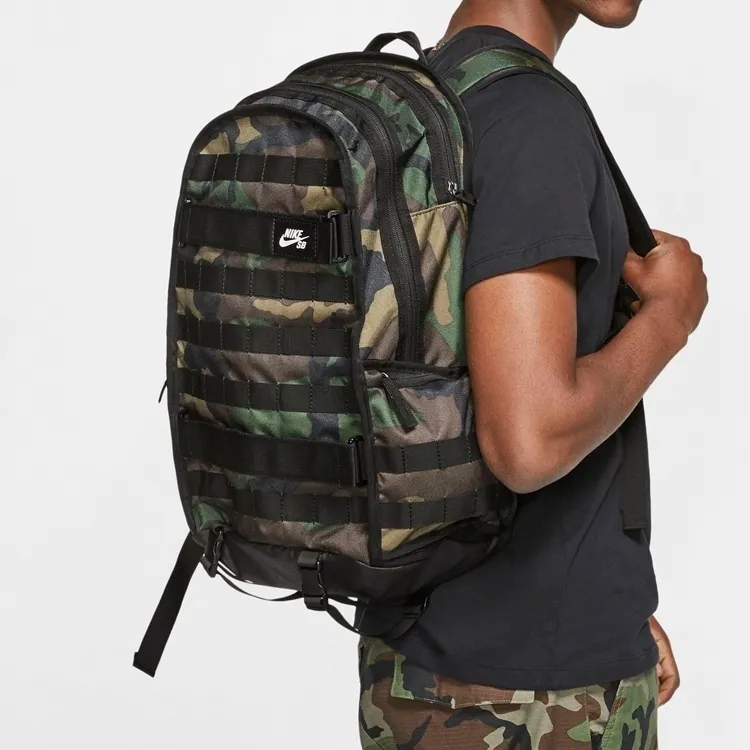 Nike Polyester Backpack Regular Unisex Camouflage-4