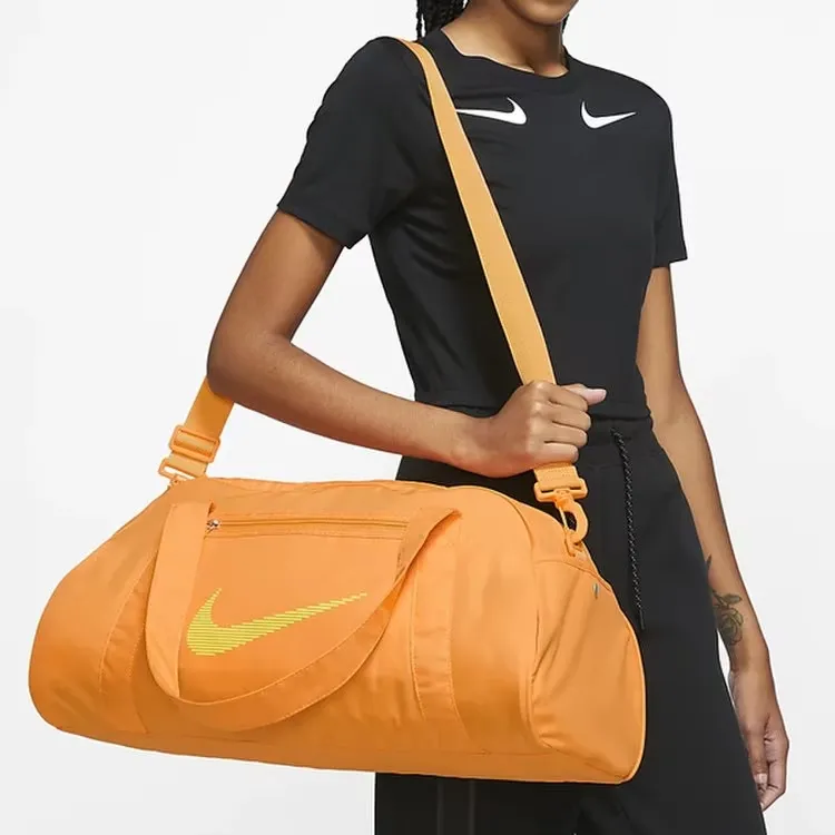 Nike Polyester Gym Bag Crossbody Bag One Shoulder Handbag Regular Unisex Orange-4