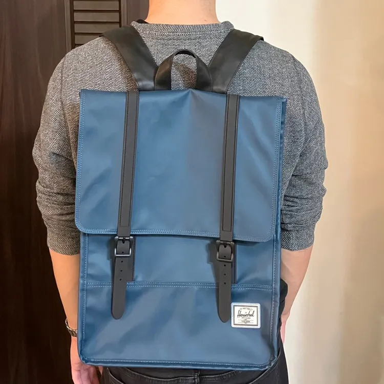 Herschel PU Backpack Large Size Unisex Surge Blue-4