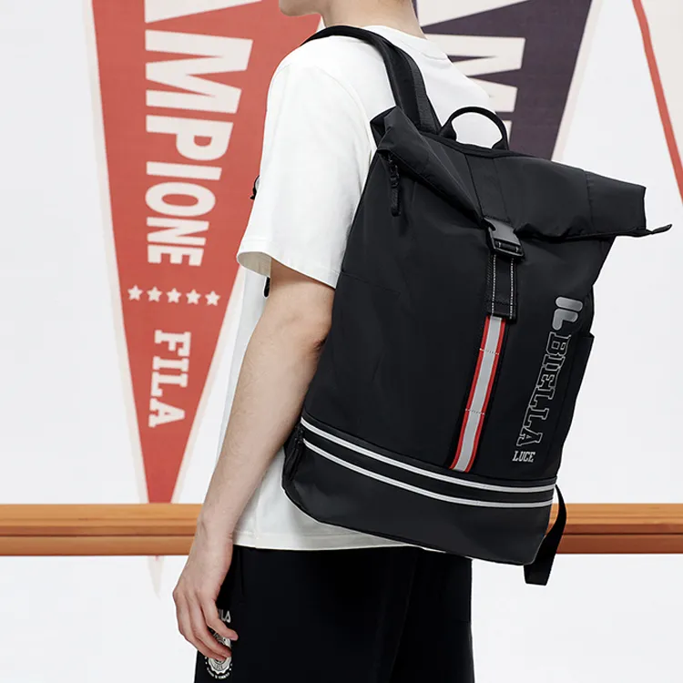 FILA FUSION Fabric Laptop Bag Backpack Unisex Black-4