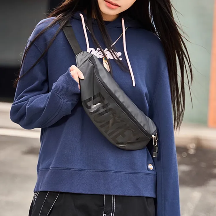 Dickies Polyester Crossbody Bag, Fanny Pack, Sling Bag Regular Unisex Black-4