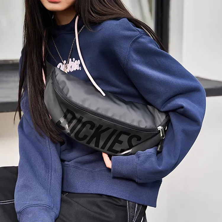 Dickies Polyester Crossbody Bag, Fanny Pack, Sling Bag Regular Unisex Black-3
