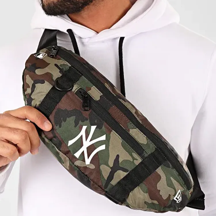 New Era Fabric Crossbody Bag Regular Unisex Green Camouflage-4