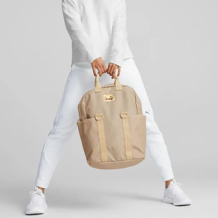 PUMA Fabric Backpack Regular Women's Beige Yellow-4