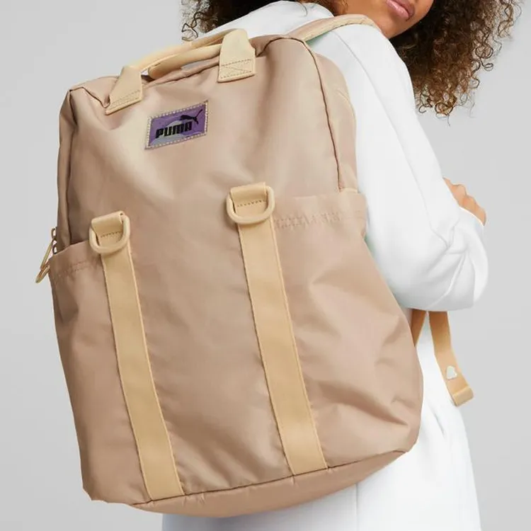 PUMA Fabric Backpack Regular Women's Beige Yellow-5
