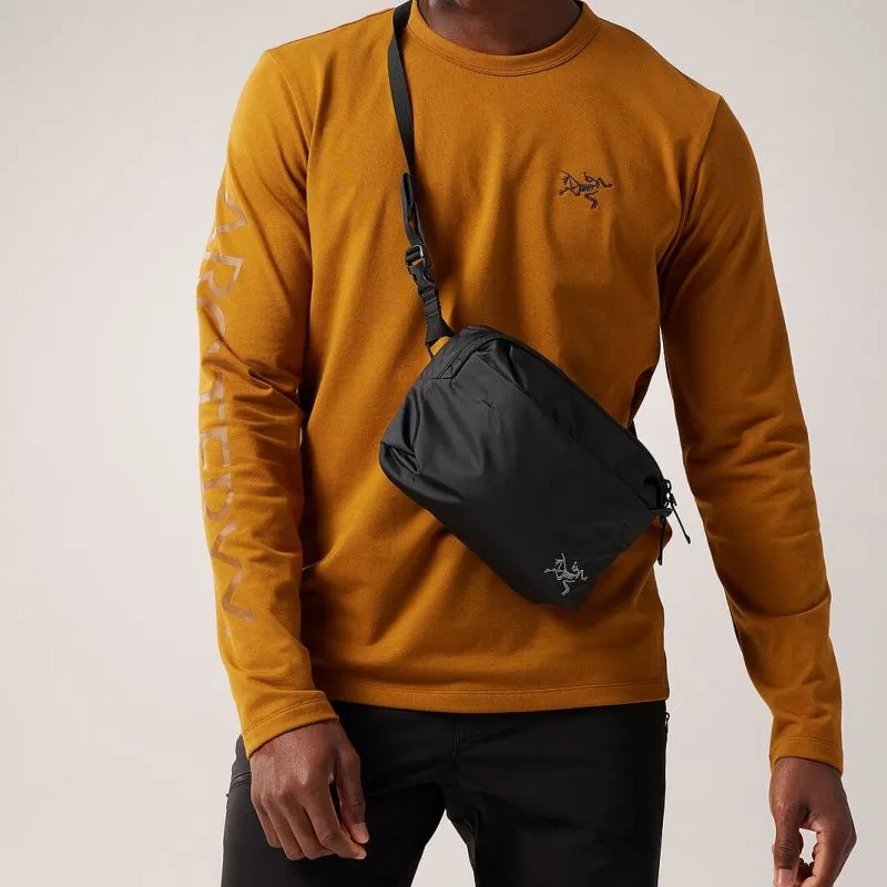 Arcteryx Nylon Shoulder Bag, Crossbody Bag Regular Unisex Black-4
