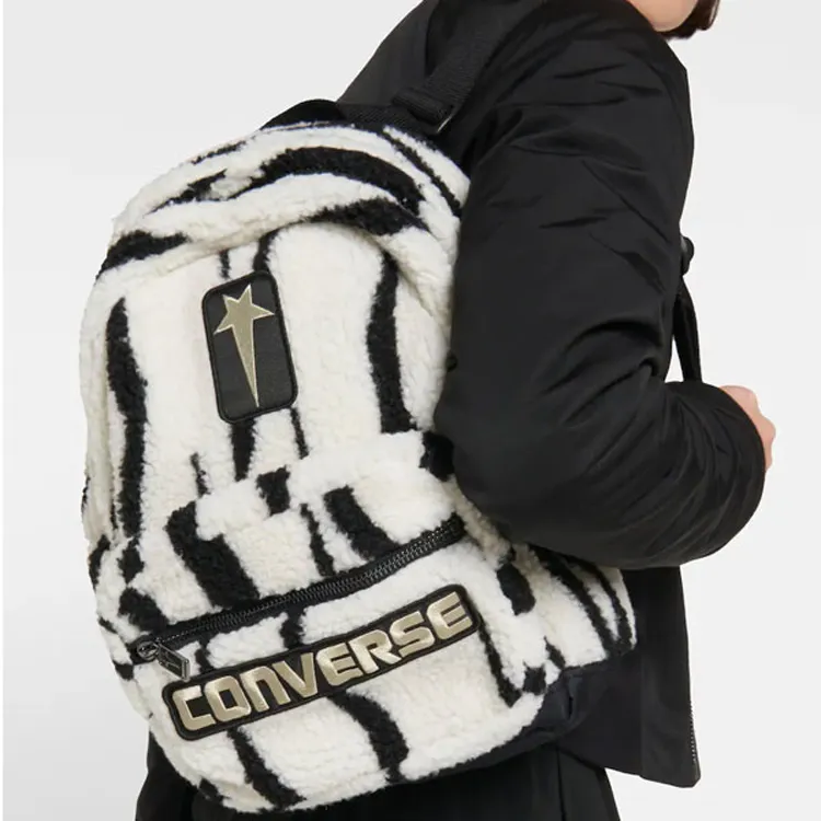 Converse DRKSHDW Collaboration Polyester Backpack Regular Unisex White/Black-4