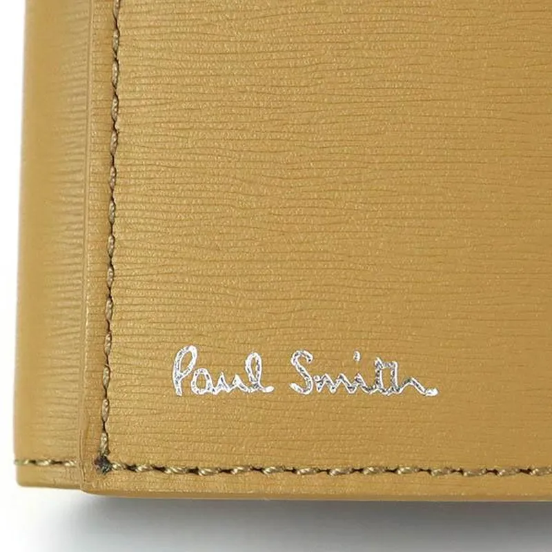 Paul Smith Cow Leather Wallet Key Pouch Men's Tawny-4