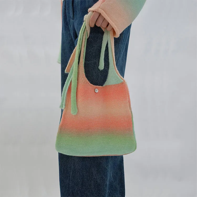 PISCESS Acrylic Shoulder Bag Regular Women's Orange And Green-4