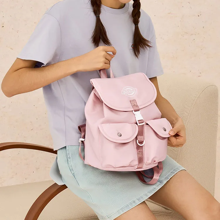 Dickies Polyester Backpack Small Size Women's Pink-3