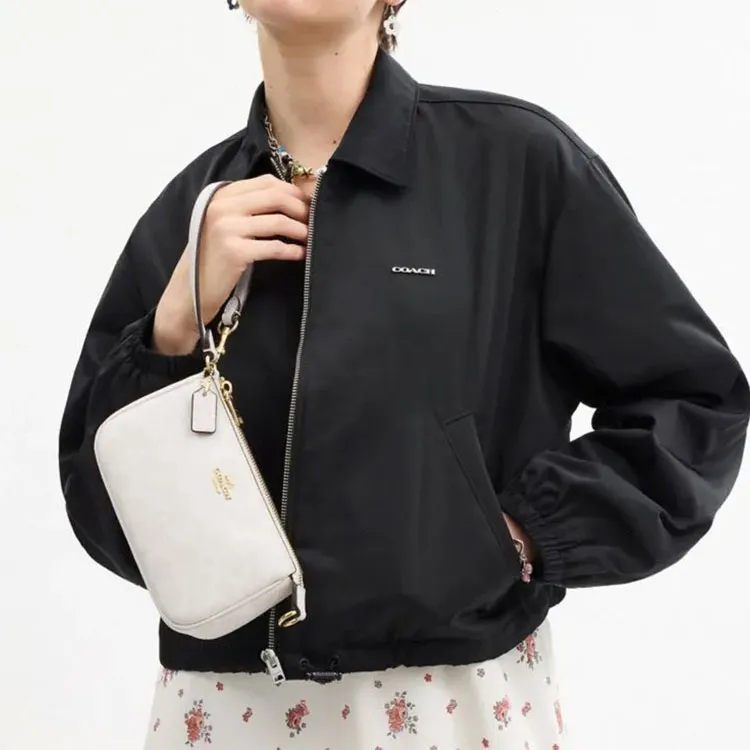 COACH Nolita Artificial Leather Handbag Small Size Women's White-5