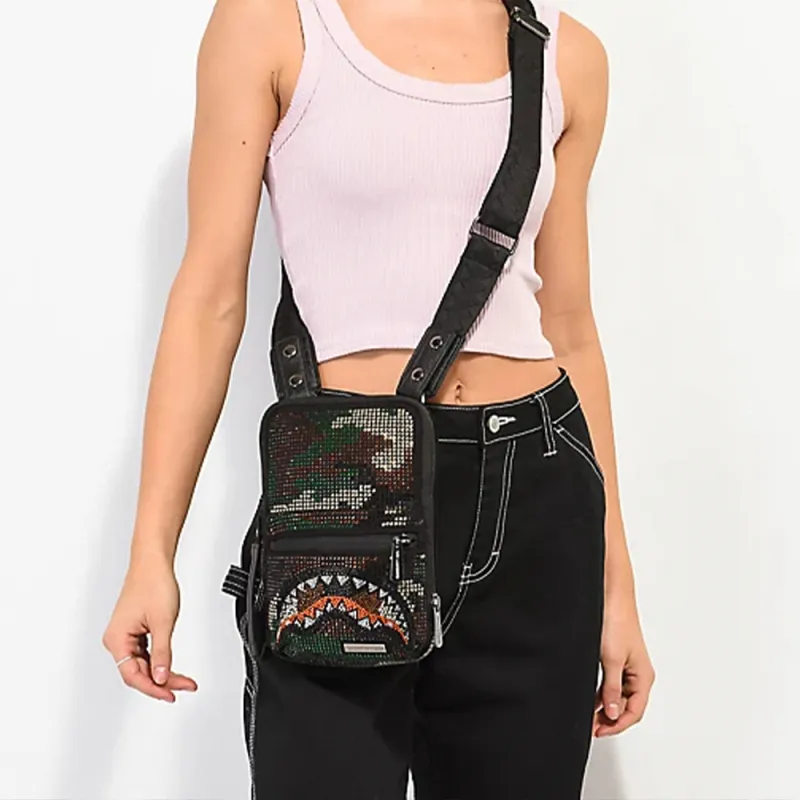 SPRAYGROUND Shoulder Bags Gray Green-3