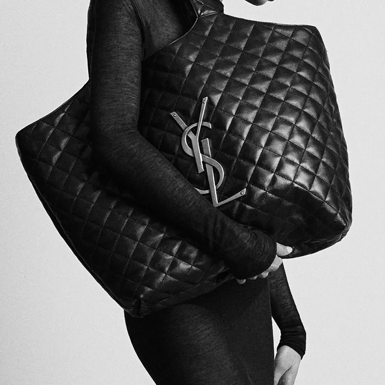 SAINT LAURENT Suede Handbag Tubas Women's Light Umber-9