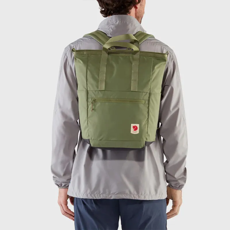 Fjallraven Nylon Sports Bag, Backpack, One Shoulder Handbag Unisex Rusty Green-3