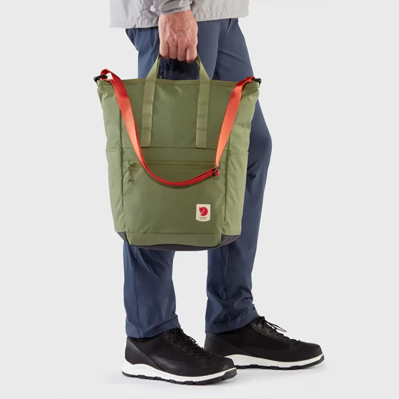 Fjallraven Nylon Sports Bag, Backpack, One Shoulder Handbag Unisex Rusty Green-4