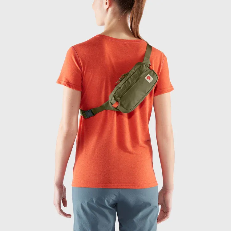 Fjallraven Recycled Nylon One Shoulder Crossbody Fanny Pack Regular Unisex Rusty Copper Green-3