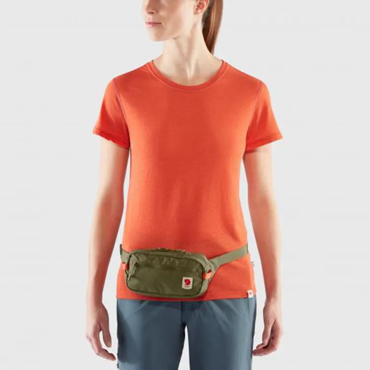 Fjallraven Recycled Nylon One Shoulder Crossbody Fanny Pack Regular Unisex Rusty Copper Green-4