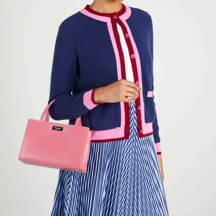 Kate Spade Sam Leather Tote Bag Shopping Bag Shoulder Bag Crossbody Bag Handbag Small Size Women's Pink-3