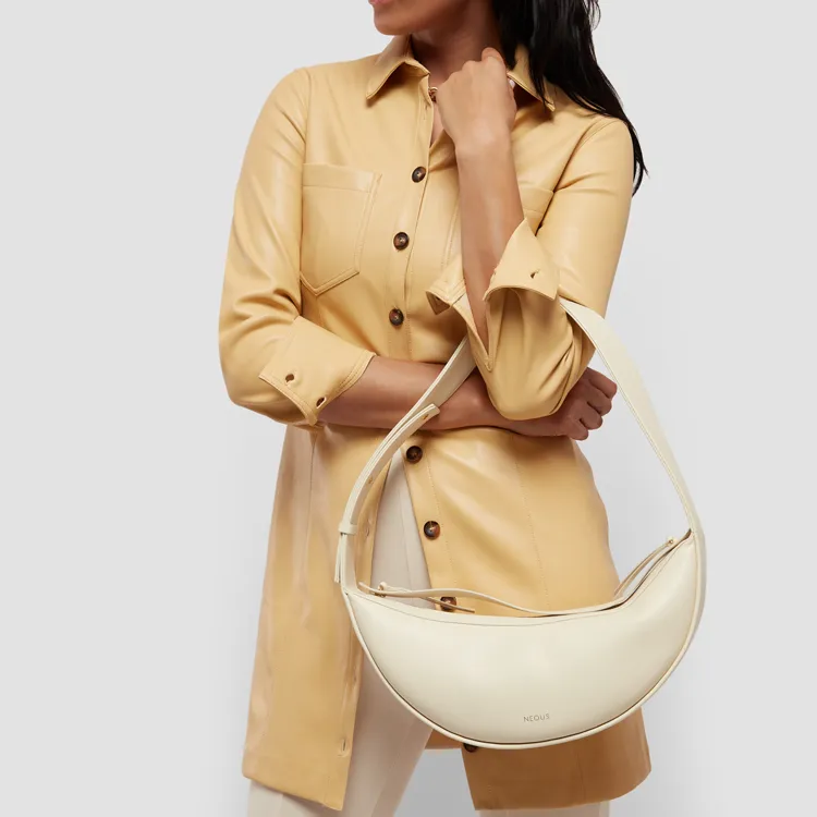NEOUS Leather Handbag, Shoulder Bag Women's Ivory-4