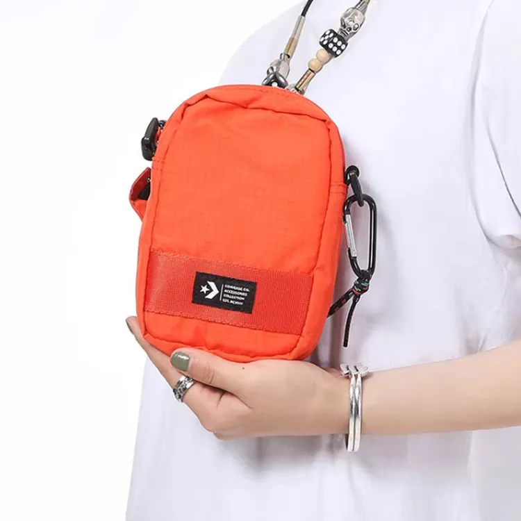 Converse Polyester Blend With Polyurethane Shoulder Bag Crossbody Bag Unisex Orange-3