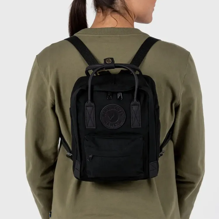 Fjallraven Kanken Polyester Backpack Regular Unisex Black-1