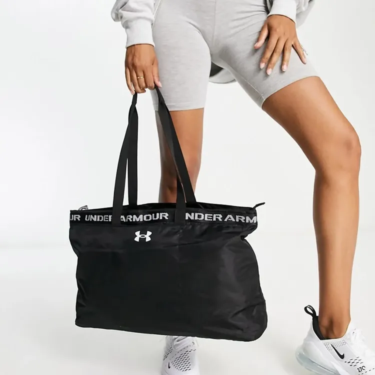 Under Armour Polyester Tote Bag, Shopping Bag, Handbag Regular Unisex Black-4