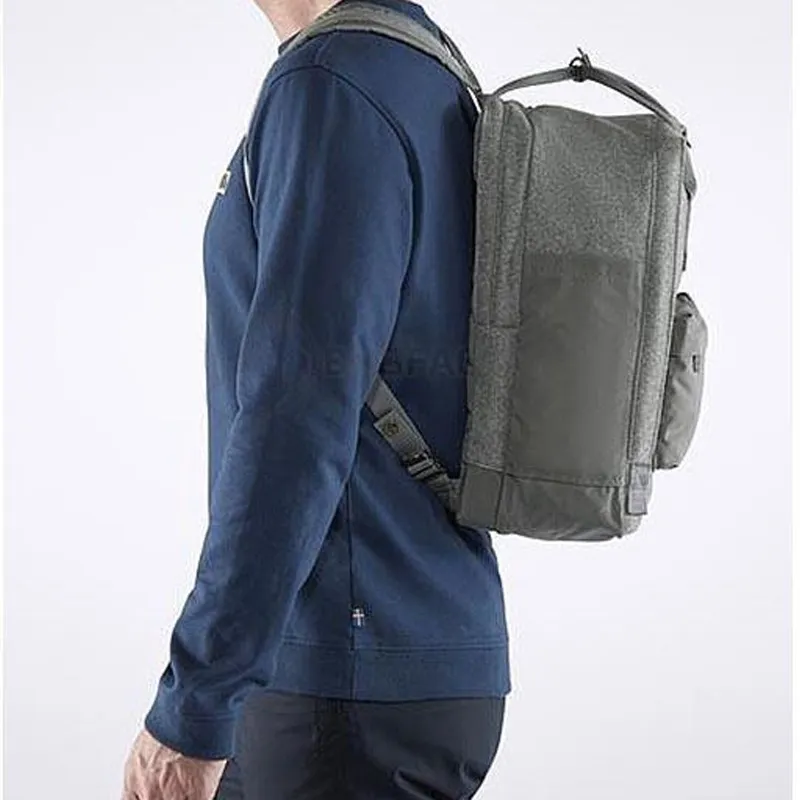 Fjallraven Nylon Fabric Backpack Regular Unisex Gray-4