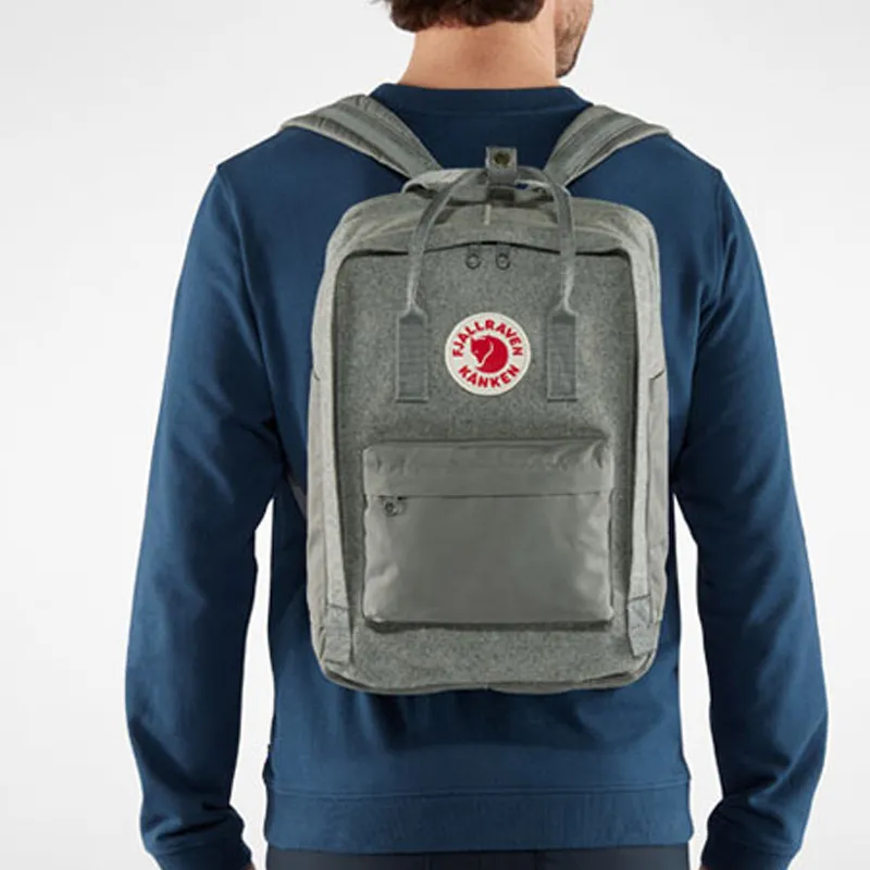 Fjallraven Nylon Fabric Backpack Regular Unisex Gray-3
