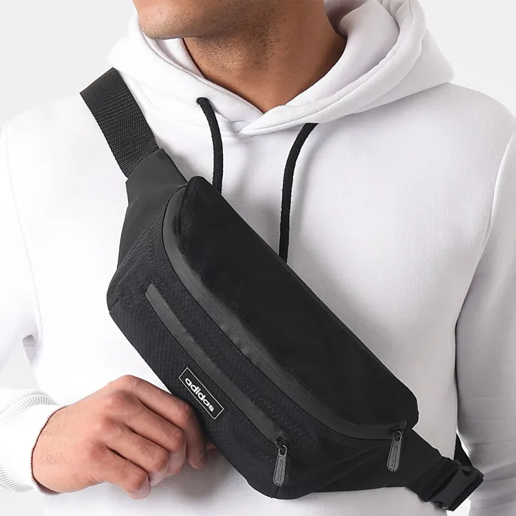 Adidas Neo Polyamide Sling Bags One Shoulder Crossbody Fanny Pack Unisex Black-1