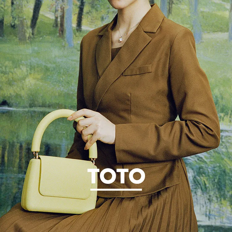 KUNOGIGI TOTO Calfskin Tao Bag Shoulder Bag Women's Blue Ceramic/Yellow Ceramic/Green Ceramic/Brown Ceramic-3